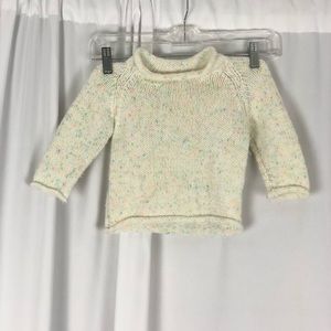 Vintage hand knit funfetti sweater